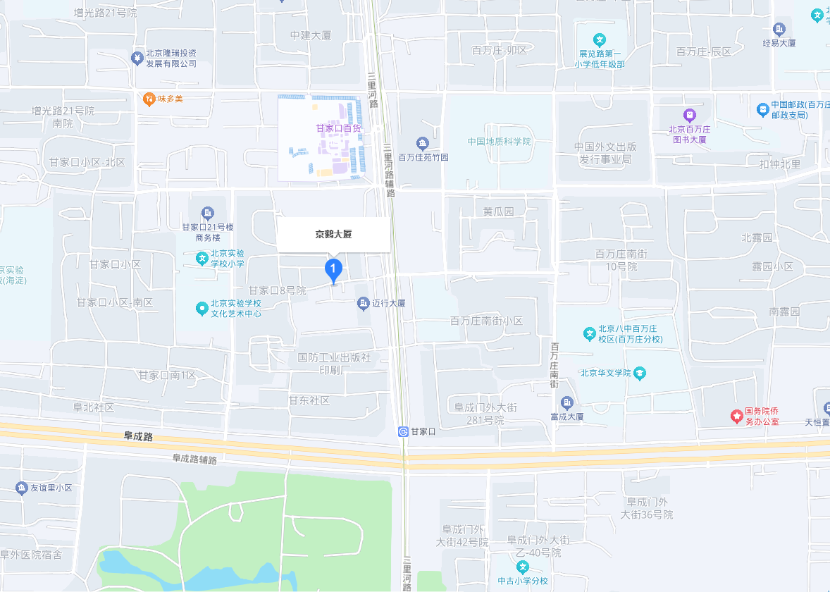 京鹤大厦601室位置地图